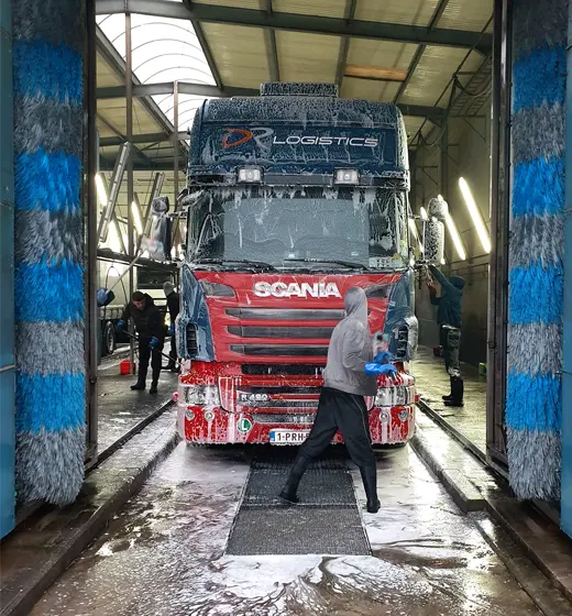 Nettoyage d'un camion